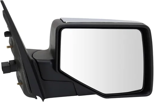 Vista 139 de TRQ Cubierta cromada del espejo manual del lado del pasajero, acabado liso para Volvo VNL 2004-2014