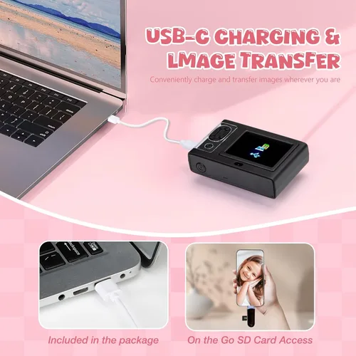Vista 3 de Cámara digital, cámara FHD 1080P para niños con tarjeta de 32 GB, cámara digital de 48 MP con zoom 8X para apuntar y disparar, antivibraciones