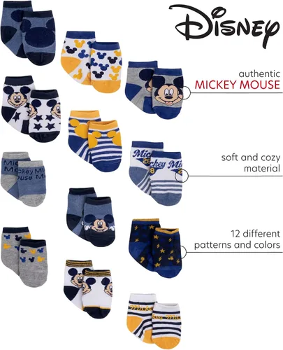 Vista 2 de Disney Baby Boys' Crew Socks