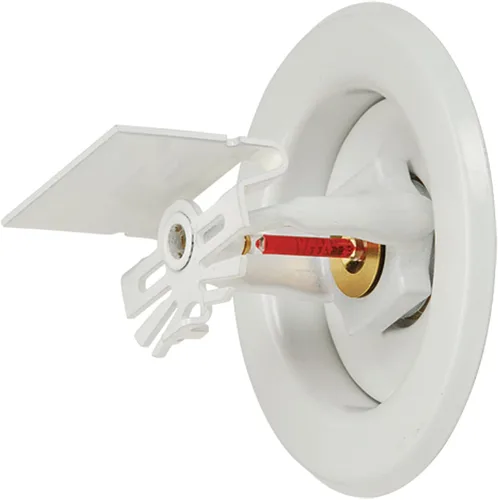 Vista 2 de Metal Magery IPS - Placa de cabeza de escudo para aspersor de incendios, 2 piezas, anillo blanco de 1/2 pulgada, paquete de 6