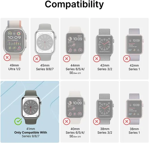 Vista 2 de Catalyst Active Defense - Funda para Apple Watch Series 9/8/7 de 1.614 pulgadas, a prueba de caídas de 10 pies, resistente a golpes y arañazos