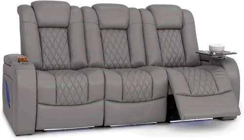 Vista 66 de Seatcraft Asientos de cine en casa Virtuoso LT Tawny Single reclinable Leonado