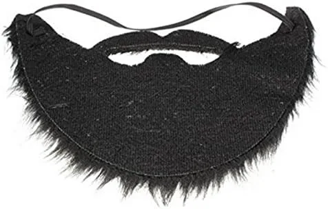 Vista 4 de Divertido disfraz de fiesta masculino hombre Halloween barba fiesta de Pascua Cosplay suministros faciales disfraz juego negro bigote