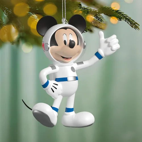 Vista 3 de Hallmark Keepsake Adorno navideño de Disney (astronauta Mickey)