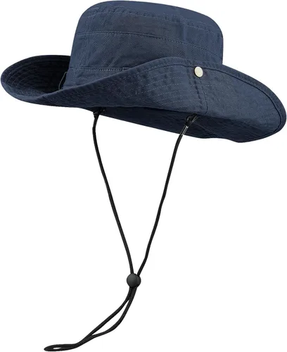 Vista 9 de Croogo Sombrero de ala ancha Bonnie de verano, sombrero de sol para pesca, estilo vaquero, sombrero de pescador, safari al aire libre, caza