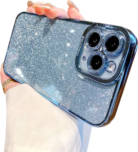 Vista 20 de Funda compatible con iPhone 11 Pro con purpurina, de lujo, linda, flexible, cubierta chapada, protección de cámara, a prueba de golpes, funda
