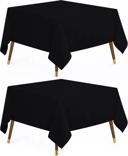 Vista 32 de Utopia Kitchen Mantel rectangular, 1 paquete, mantel lavable a máquina, mantel de poliéster para comedor, fiestas de bufé, pícnics, eventos, bodas