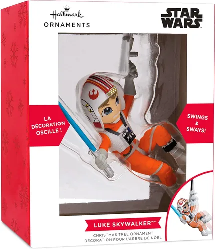 Vista 3 de Hallmark Star Wars Swinging Luke Skywalker - Adorno navideño