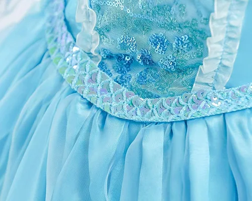 Vista 6 de Romys Collection Ice Queen - Disfraz de princesa para niñas pequeñas