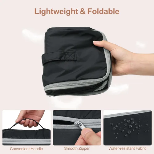 Vista 5 de Cambond Travel Underwear Organizer Bag - 4-in-1 Double Layer Lightweight Bra Organizer, Portable Expandable Compression Packing Cubes Travel Packing