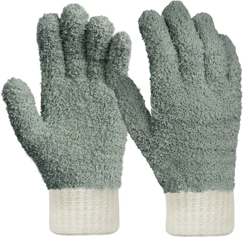 Vista 17 de MIG4U Guantes de limpieza de microfibra para el hogar, guantes para limpiar persianas, ventanas, contraventanas, muebles y coche, reutilizables, sin