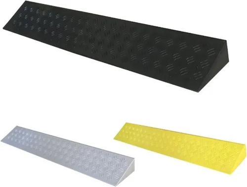Vista 3 de Non-Slip Wheelchair Threshold Ramp, Scooter Mobility Threshold Ramps for Doorway Indoor or Outdoor, Bathroom, Garage and Supermarket Entrance, Grigio
