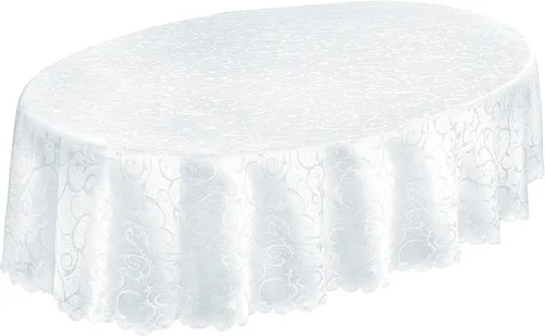 Vista 33 de Newbridge Servilletas de Tela de Damasco Festoneado Portofino para Navidades y Fiestas, Juego de 4, Dorado, Resistente a Arrugas y Manchas, Juego