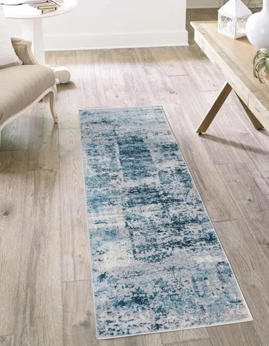 Vista 14 de Unique Loom Finsbury Collection - Alfombra de área Elizabeth (2 x 3 pies, rectangular, azul/marfil)