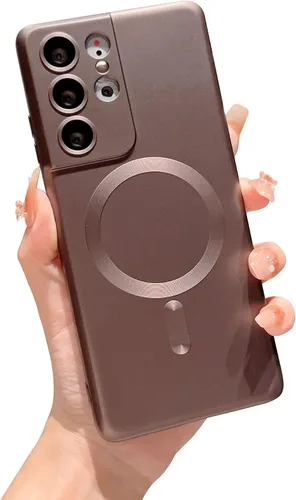 Vista 23 de phylla Funda para teléfono Samsung S21 FE [compatible con MagSafe] Funda magnética de lujo de color sólido protección completa de la cámara cubierta