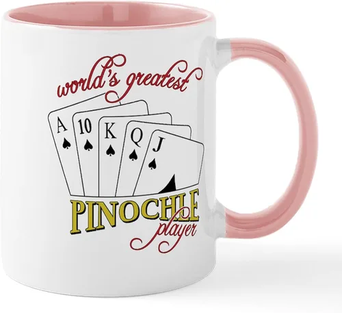 Vista 57 de CafePress Euchre Champ Mugs Taza de café de cerámica de 11 oz (11.0 fl oz)