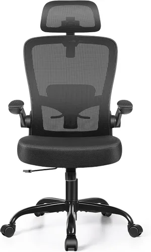 Vista 5 de FelixKing Silla de Oficina, Silla de Escritorio con Soporte Lumbar Ajustable, Silla de Computadora Ergonómica con Respaldo Alto y Respaldo