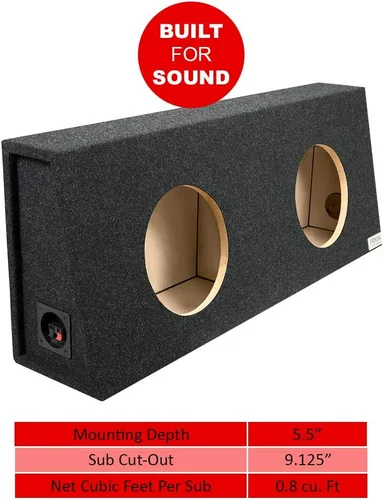 Vista 3 de Bbox Dual - Caja de subwoofer sellada de 10 pulgadas - Cajas de subwoofer y carcasas para automóvil - Caja de subwoofer premium que mejora