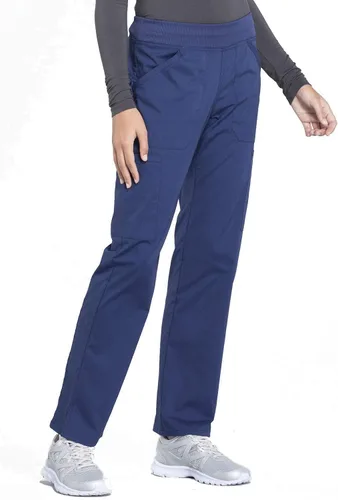 Vista 2 de Pantalones quirúrgicos Workwear Professionals para mujer, pantalón cargo sin cierre, elástico suave, WW170 Azul marino