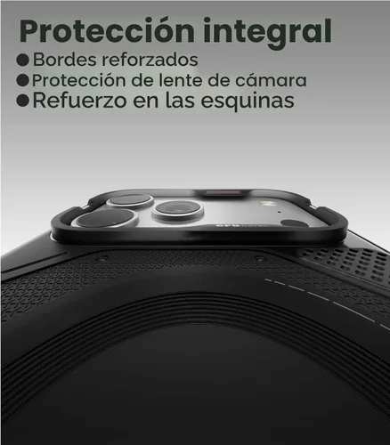 Vista 6 de Aulumu - Funda resistente A17 para iPhone 17 Pro Max Compatible con MagSafe Botones sensibles al tacto Protección integrada contra caídas