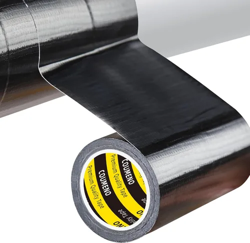Vista 8 de Cinta de sellado de COUMENO para tope resistente 0.2inX0.4inX33FT adhesiva impermeable para puertas y ventanas, perfecta para bloquear corrientes
