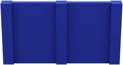 Vista 261 de EverBlock Kit de pared de 5 x 4 pies Bloques de construcción modulares Sistema de pared para edificios, pantallas y estructuras Divisor