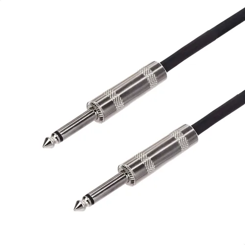 Vista 2 de Amazon Basics TS - Cable recto para instrumentos de 1/4 de pulgada para guitarra eléctrica, bajo y teclado con blindaje antiruido, 10 pies