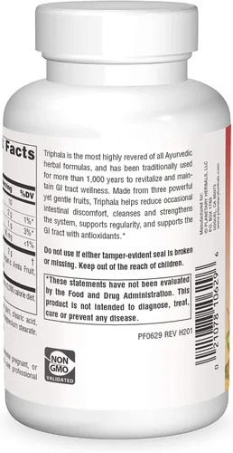 Vista 3 de Ayurvédicos planetarios Triphala 1000mg - 120 Tabletas