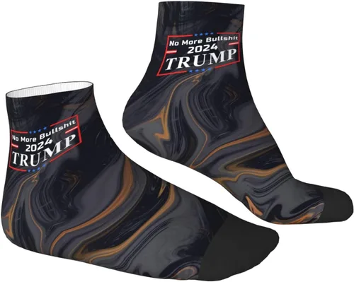 Vista 3 de Trump 2024 No More Bullshit Ankle Socks Winter Low Cut Sports Warm Breathable Comfort Casual Socks For Mens And Womens 8