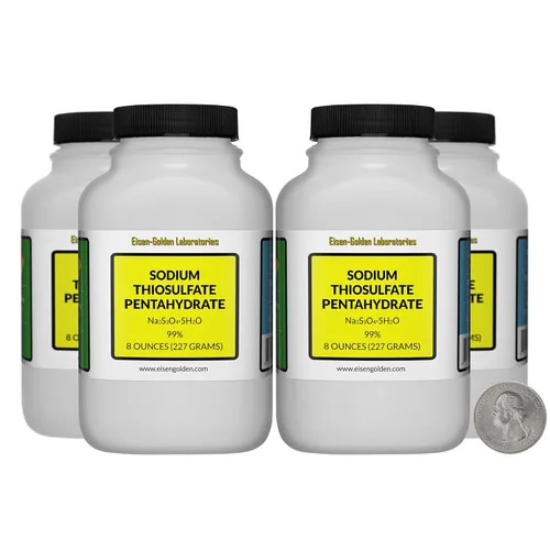 Vista 12 de Tiosulfato de sodio pentahidrato [Na2S3O3.5H2O] Cristales de grado AR 99% 1 Lb en dos botellas