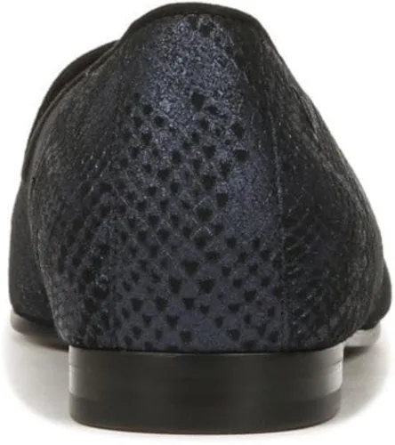 Vista 5 de Vionic Willa - Zapatos planos sin cordones para mujer, Serpiente de metal azul oscuro