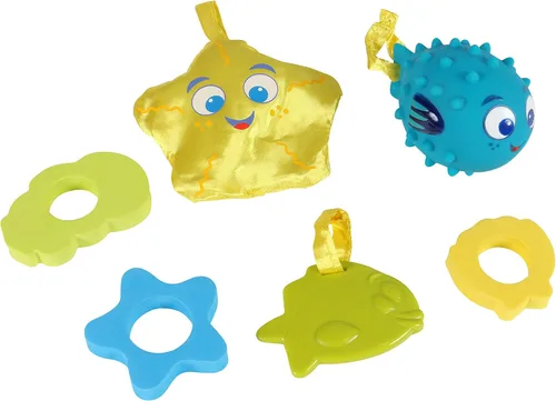 Vista 3 de Swimways Primavera Flotador Sun Canopy Incluye 5 ata juguetes para bebés y reutilizable bolsa de transporte