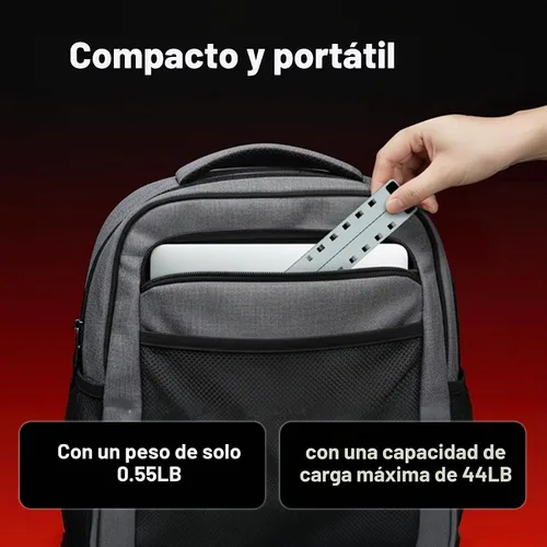 Vista 8 de FIREBAT Soporte para computadora portátil para escritorio, elevador ergonómico ajustable de 6 ángulos, portátil de aluminio plegable, soporte