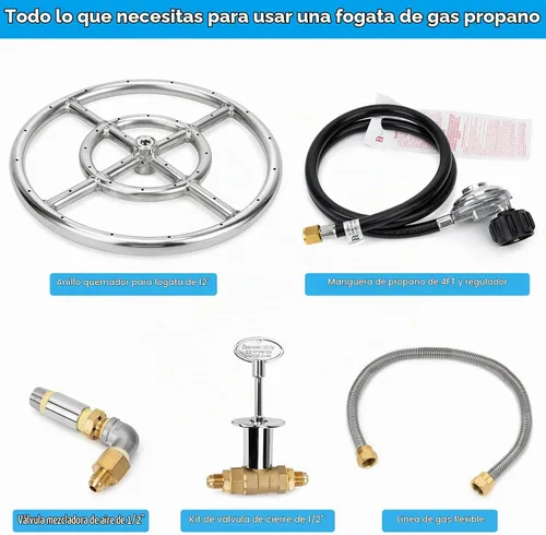 Vista 3 de Kit de instalación de anillo para fogatas, de Stanbroil , 12" (30.5 cm)