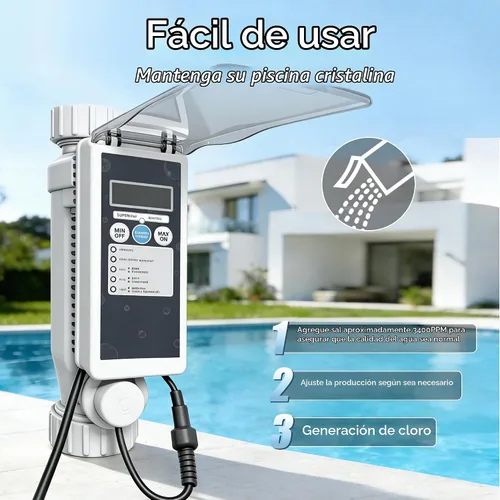 Vista 2 de Célula de sal para piscina: se adapta a celdas de sal Pentair, piscina
