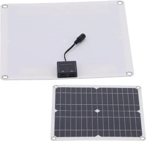 Vista 7 de Panel solar, tablero cargador de panel de célula solar de 15W 18V, impermeable IP65