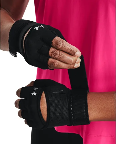 Vista 2 de Under Armour Guantes de levantamiento de pesas para mujer