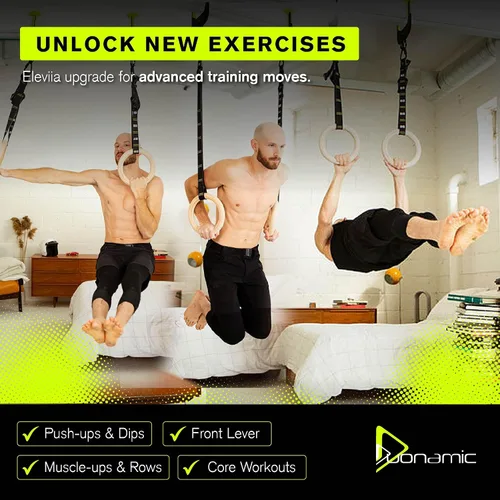 Vista 8 de Duonamic Eleviia: Portable Doorway Pull-Up Bar – Lightweight, Travel-Ready, 250 lb Capacity