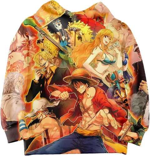 Vista 2 de sekwpig Sudadera con capucha unisex de anime realista 3D con impresión HD de dibujos animados, sudadera de cosplay