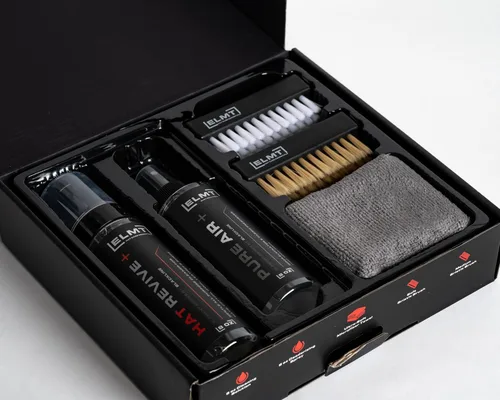 Vista 2 de Blackline ELMT Hat Cleaning Kit — 5-in-1 Hat Cleaner for Baseball Caps, Cotton, Wool — Quick-Drying, US-Made, Cleans 50+ Hats