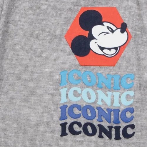 Vista 8 de Disney Mickey Mouse - Conjunto de 3 piezas para niños, camiseta de manga corta, camiseta de manga larga y pantalones deportivos, paquete de 3