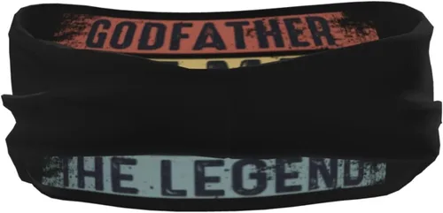 Vista 5 de Godfather The Man The Myth The Legend- Headband for Men Women Sports Sweatband for Fitness Exercise Moisture Wicking Running Yoga Hairbands