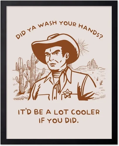 Vista 241 de Poster Master Póster de You've Yeed Your Last Haw - Impresión retro de vaquero marrón - Arte occidental - Arte moderno - Arte del salvaje oeste