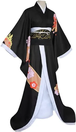 Vista 3 de Okazaki Kibutsuji Muzan - Disfraz de cosplay de Enmu Dream Daki, conjunto completo con peluca