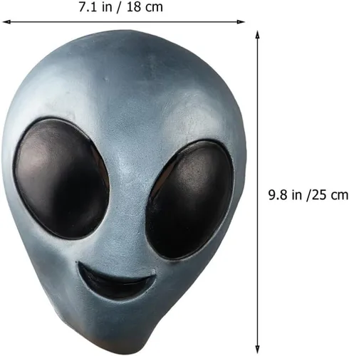 Vista 6 de Disfraz de cabeza de alienígena para fiesta de disfraces de Halloween