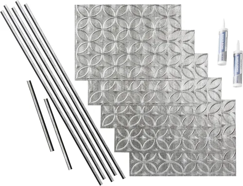 Vista 23 de FASÄDE Kit de anillos decorativos de vinilo para salpicaduras de 15 pies cuadrados en cobre pulido
