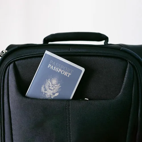 Vista 4 de Funda transparente para pasaporte, funda protectora impermeable para pasaporte, funda de vinilo transparente para tarjeta de embarque y organizador