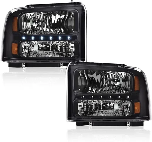 Vista 13 de GRAND ORANGE - Juego de faros delanteros, compatible con Ford F250 F350 F450 F550 1999-2004, para Ford Excursion 2000-2004, lado del conductor