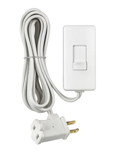Vista 8 de Leviton Regulador de luz enchufable de mesa para bombillas LED regulables, halógenas e incandescentes, TBL03-10E, negro