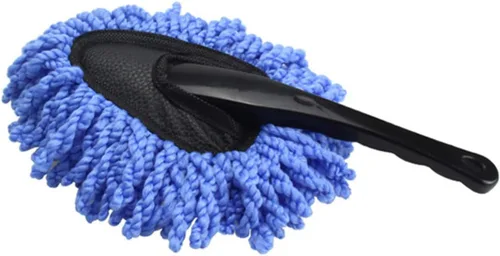 Vista 2 de Cepillo de cera para coche, cepillo para polvo, limpiador interior de coche, mango ergonómico, 4